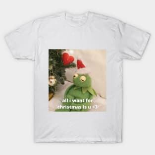 all i want for christmas is u <3 T-Shirt